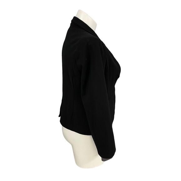 Versona Blazer Womens Size 16 Black Work Office Jacket Basic Minimalist Corpcore - Picture 12 of 16